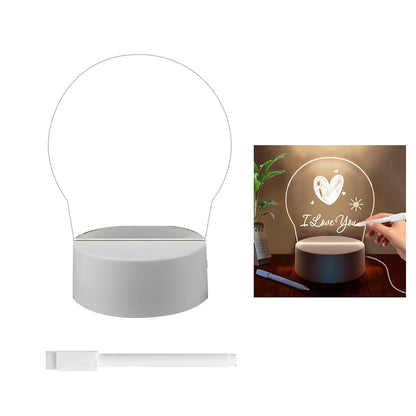 Transparent Message Board Night Light 